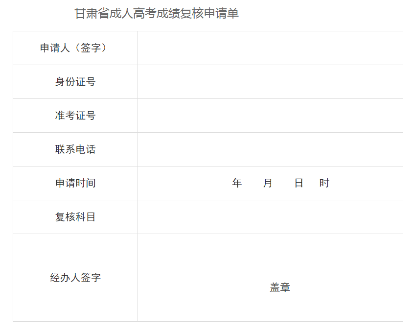 甘肅省2023年全國成人高考成績查詢公告