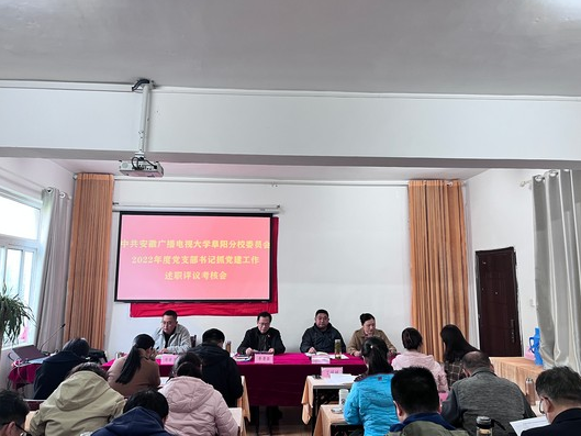 阜陽開放大學黨委召開2022年度 黨支部書記抓基層黨建工作述職評議會議 阜陽開放大學黨委召開2022年度 黨支部書記抓基層黨建工作述職評議會議