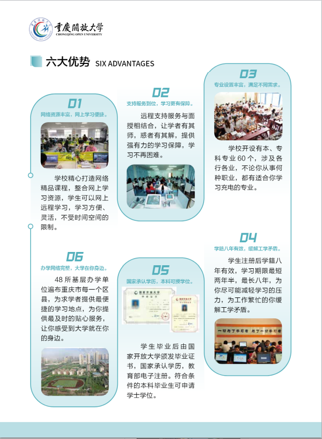 重慶開放大學（渝中分校）2023年春季學期招生簡章