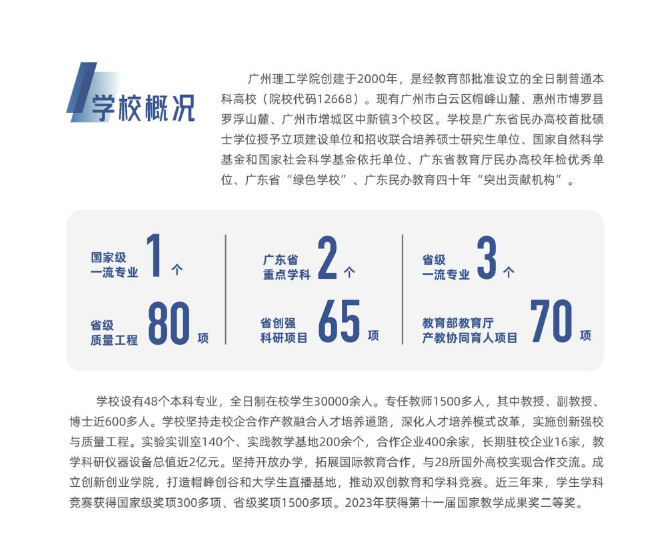 廣州理工學院繼續教育學院高等教育自學考試升學創培班2024年招生簡章（惠州博羅校區）