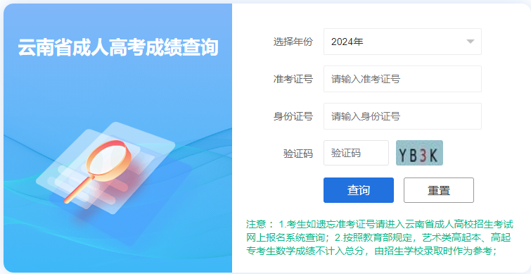 2025年云南省德宏傣族景頗族自治州成人高考成績查詢時間：11月20日起
