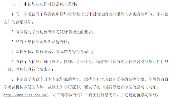 四川省2022年上半年自考畢業申請時間及條件-1