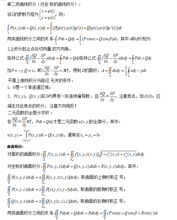 成人高考專升本數學科目知識點復習資料-7