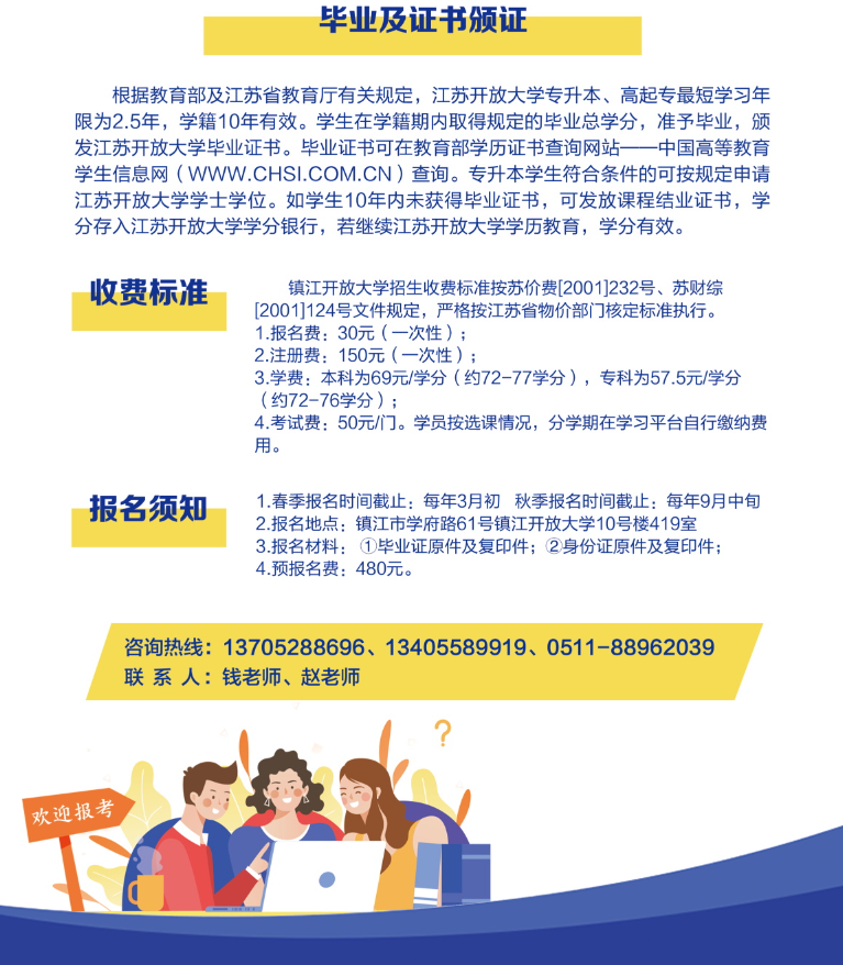 鎮江開放大學（揚中分校）招生簡章