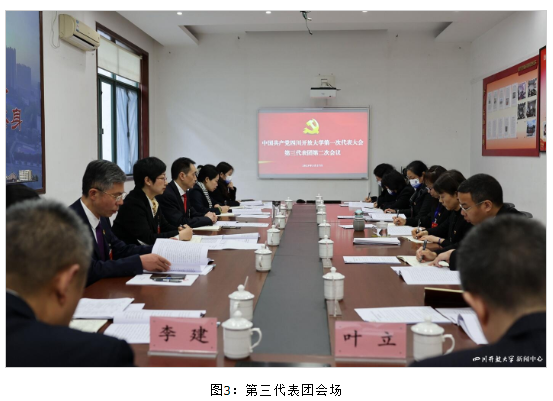 四川開放大學第一次黨代會各代表團熱烈討論、認真審議“兩委”報告