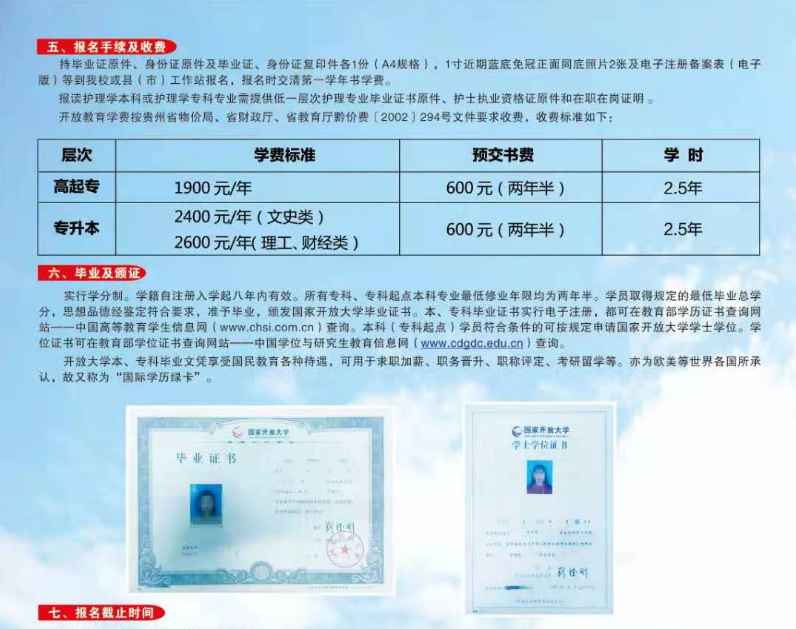 黔南龍里開放大學2021年春季招生簡章