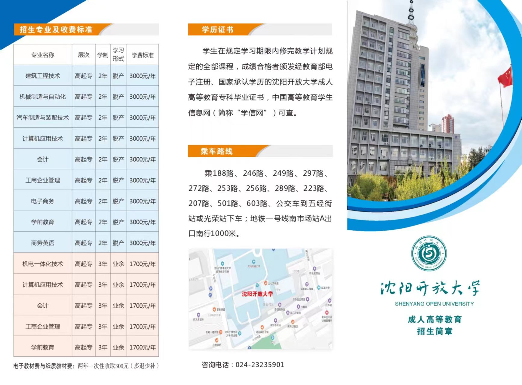 沈陽康平開放大學招生簡章